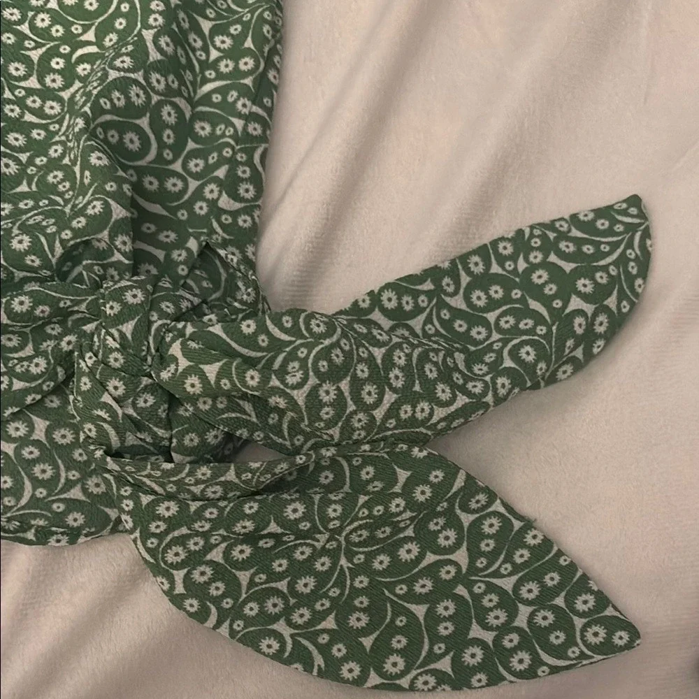 Michael Kors Green Short Sleeve‎ Boxy Blouse
